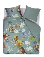 Beddinghouse x Van Gogh Museum Partout des Fleurs dekbedovertrek Green - thumbnail