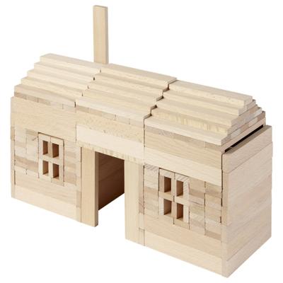 Goki houten bouwplankjes, 200dlg.
