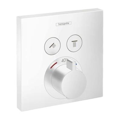 Thermostaat Afbouwdeel ShowerSelect HansGrohe Voor 2 Functies Mat Wit