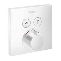 Thermostaat Afbouwdeel ShowerSelect HansGrohe Voor 2 Functies Mat Wit - thumbnail