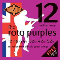 Rotosound R12 Roto Purples set elektrische gitaarsnaren 012-052 - thumbnail