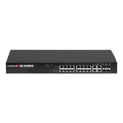 Edimax GS-5416PLC netwerk-switch Managed Gigabit Ethernet (10/100/1000) Zwart 1U Power over Ethernet (PoE) Edimax GS-5416PLC netwerk-switch Managed Gigabit Ethernet (10/100/1000) Zwart 1U Power over Ethernet (PoE)