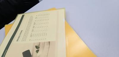 Q-CONNECT L-map, geel, 120 micron, pak van 100 stuks