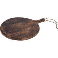 Serveerplank Bruin Gebrand Ø29cm - thumbnail