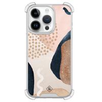 iPhone 14 Pro siliconen shockproof hoesje - Abstract dots - thumbnail