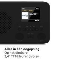 TechniSat TECHNIRADIO 6 IR - draagbare internetradio (DAB+, FM, WLAN, Bluetooth, kleurendisplay, wekker, favorietengeheugen, 3 watt RMS) zwart - thumbnail