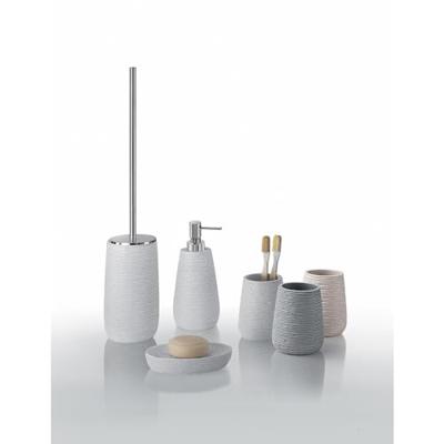 Tandenborstelhouder Sapho Gemini Vrijstaand 11.1x8.7 cm Polyresin Wit Sapho