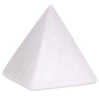 Edelsteen Piramide Seleniet - 8 cm - thumbnail