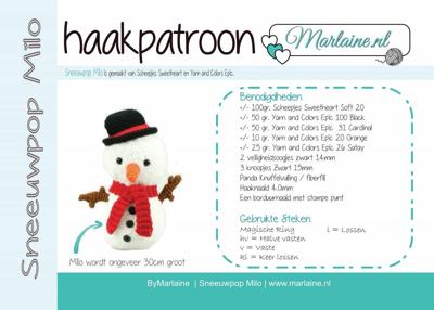Patroonboekje Sneeuwpop Milo