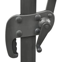 Zweefparasol met dubbel dak 300x300 cm terracottakleurig - thumbnail