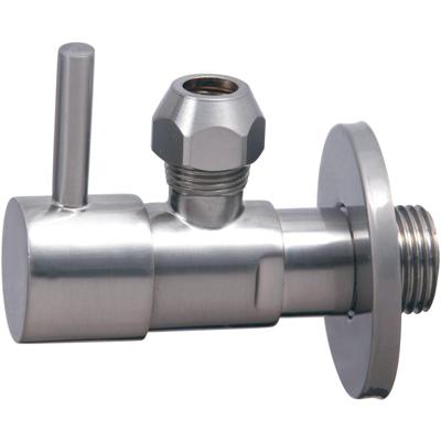 Xellanz Minimal Hoekstopkraan - 1/2x3/8 - of Knel - 10mm - Geborsteld Staal PVD