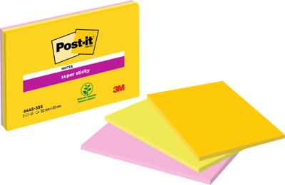 Memoblok post-it 6445s s 152x101mm ass 3st | 2304 stuks