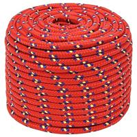 Boottouw 14 mm 100 m polypropyleen rood - thumbnail