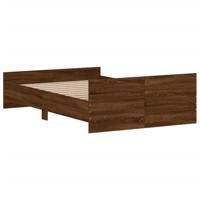 Bedframe hoofd- en voeteneinde bruin eikenkleur 150x200 cm - thumbnail