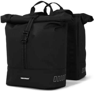 UrbanProof rolltop dubbele fietstas 38 liter zwart