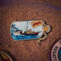 Jaws Pin Badge 50th Anniversary Ship in Bottle - thumbnail