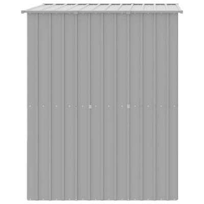 Hondenhok met dak 165x153x181 cm gegalvaniseerd staal grijs