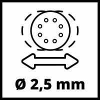 Einhell TC-RS 425 E 4462005 Excentrische schuurmachine Incl. accessoires 425 W Ø 125 mm - thumbnail