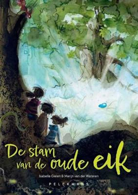 De stam van de oude eik