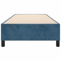 Boxspringframe fluweel donkerblauw 90x200 cm - thumbnail