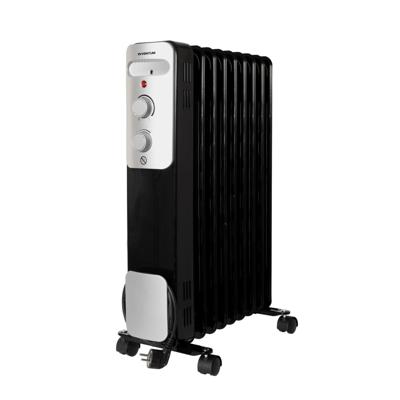 Inventum ko931b oliegevulde radiator 2000w zwart/zilver