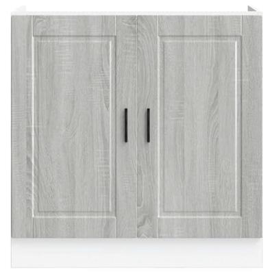 Spoelbakonderkast Porto 80x46x81,5 cm bewerkt hout grijs sonoma Spoelbakonderkast Porto 80x46x81,5 cm bewerkt hout grijs sonoma