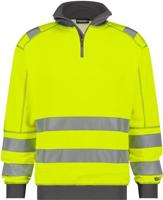 DASSY hoge zichtbaarheidssweater denver geel/grijs xl - thumbnail