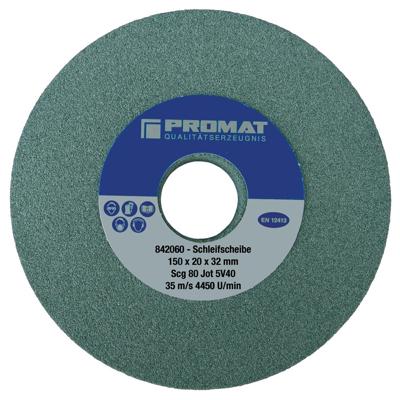 Promat/Tecwerk Slijpmachineschijf | d.175xB25x51mm fijn 80 | vorm A | siliciumcarbide - 4000842066 Promat/Tecwerk Slijpmachineschijf | d.175xB25x51mm fijn 80 | vorm A | siliciumcarbide - 4000842066