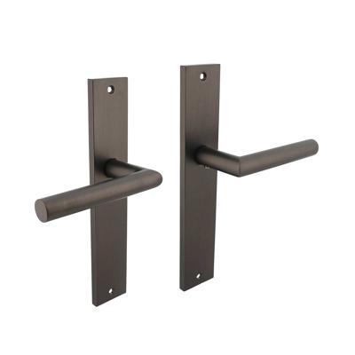 Intersteel Deurkruk Bastian op schild blind - antraciet Intersteel Deurkruk Bastian op schild blind - antraciet