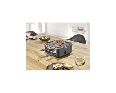 Severin 2360 Gourmetstel Anti-aanbaklaag, 4 pannen, Grillfunctie, Controlelampje Zwart