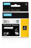 Labeltape DYMO IND RHINO S0718160 Polyester Tapekleur: Transparant Tekstkleur:Zwart 9 mm 5.5 m - thumbnail