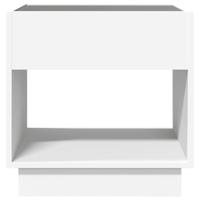Salontafel met Infinity LED 50x50x50 cm wit - thumbnail