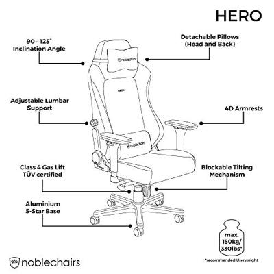 Noblechairs Hero Black edition - thumbnail