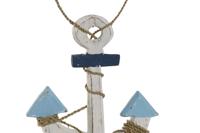 Ophangdecoratie Home ESPRIT Blauw Natuurlijk 25 x 2 x 74 cm - thumbnail