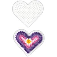Hama Strijkkralen Grondplaat Hart Klein - thumbnail