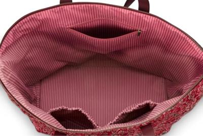 Pip Studio Pip Studio Tilda Tote Bag Large Quilted Daisy Dreams Red 66x20x44cm