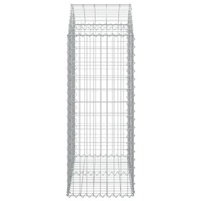 VidaXL Schanskorf gewelfd 100x50x120/140 cm gegalvaniseerd ijzer