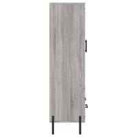 Hoge kast 69,5x31x115 cm bewerkt hout grijs sonoma eikenkleurig - thumbnail