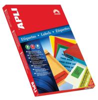 Apli Gekleurde etiketten ft 70 x 37 mm (b x h), blauw, 2.400 stuks, 24 per blad - thumbnail