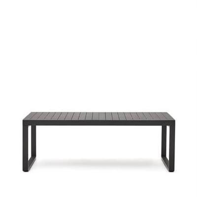 Kave Home Uitschuifbare Eettafel 'Galdana' 220/340 x 100cm, kleur Donkergrijs