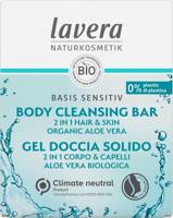 Lavera Basis Sensitiv body cleansing bar 2-in-1 bio 50 Gram - thumbnail