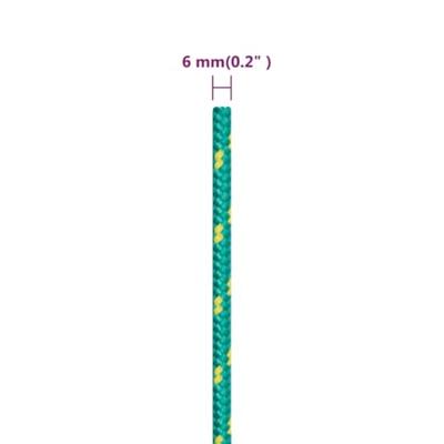 Boottouw 6 mm 250 m polypropyleen groen Boottouw 6 mm 250 m polypropyleen groen