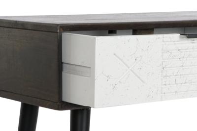 Wandtafel DKD Home Decor Metaal Mangohout 105 x 35 x 77 cm