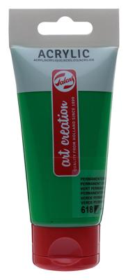 Talens art creation acrylverf tube 75ml permanentgroenlicht