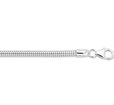 TFT Zilveren Ketting Slang Rond 3,2 mm x 45 cm