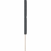 LED Hoofdbord met LED-striplichten Donkergrijs 90 cm Polyester - thumbnail