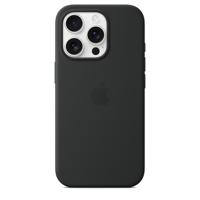 Apple Silicone Case MagSafe Silicon Case Apple iPhone 16 Pro Zwart Stootbestendig, Inductieve lading - thumbnail