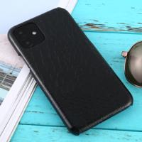 Voor iPhone 11 schokbestendige krokodil textuur beschermhoes (zwart) - thumbnail