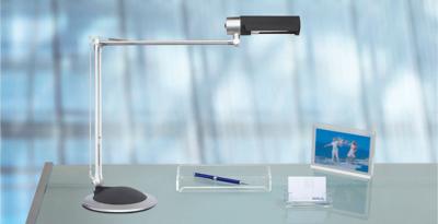 Maul MAULoffice 8215095 Bureaulamp Spaarlamp E27 20 W Zilver, Zwart