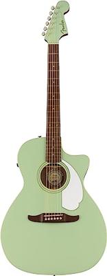 Fender Newporter Player Surf Green WN White Pickguard elektrisch-akoestische westerngitaar